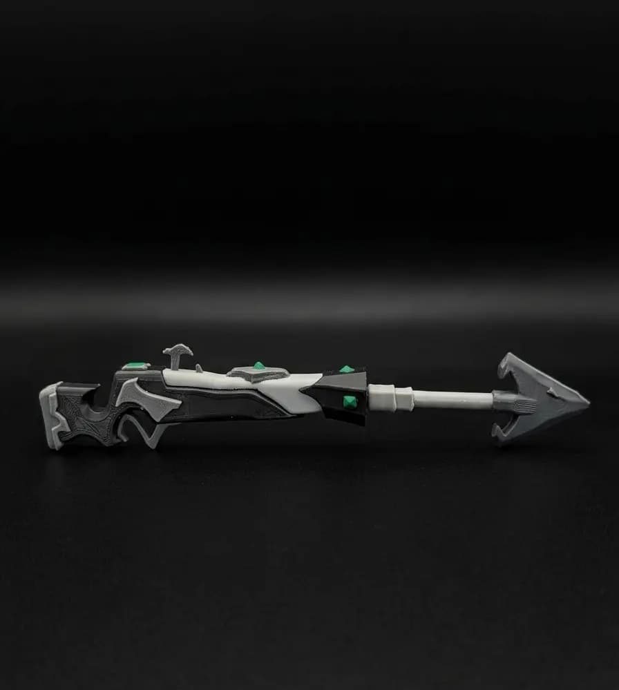Fusil à grappin d’obsidienne, vue 3 — impression 3D, La Cale aux Trésors