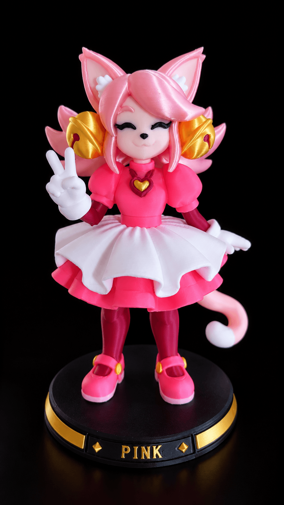 Figurine Pink - Deltarune 🩷, vue 2 — impression 3D, La Cale aux Trésors